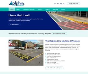 Dolphin Line Marking Website