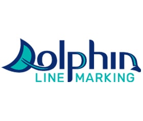 Dolphin Line Marking Logo Design