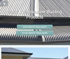 Metroll Newcastle Mobile Website