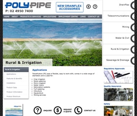 Poly Pipe Website Design